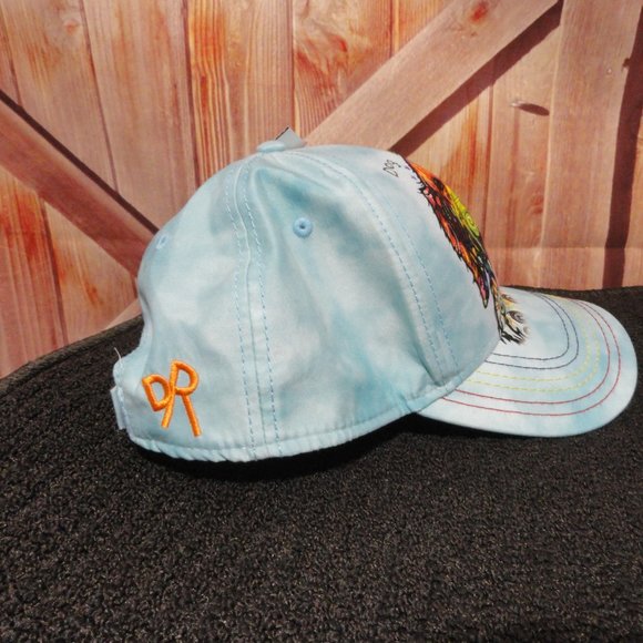 Dog is love Colorful Dog ball cap~EUC~tie dye blue, hook & loop back~Dog… - Picture 3 of 8